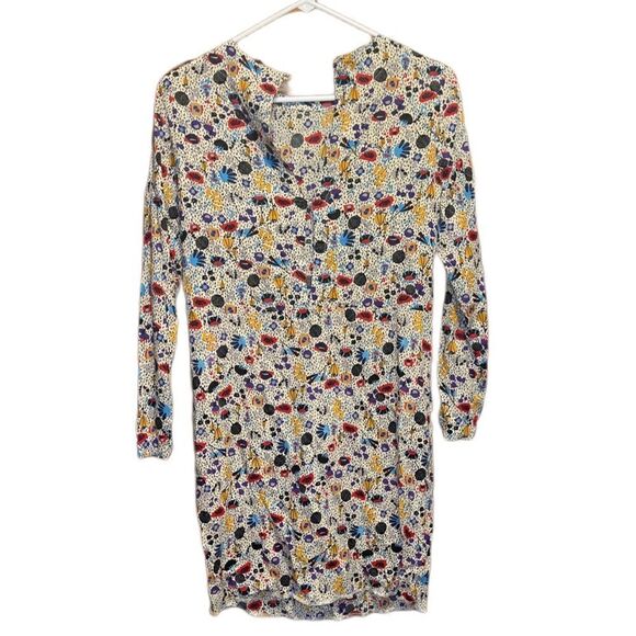 H&M Long Sleeve Multi-Colored Dress Size 2 - Picture 1 of 5